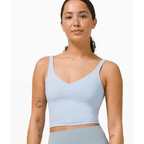 lululemon athletica Other - Lululemon‎ Align Tank Light Blue V Neck Cropped Yoga Athletic Top Size 2